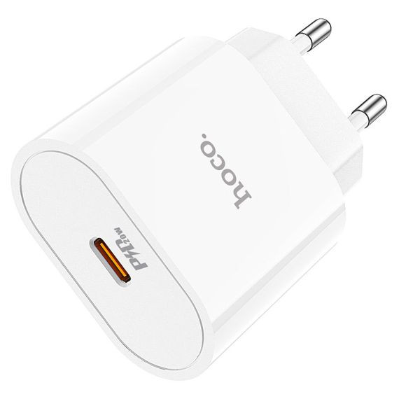 Incarcator casa Hoco C94A, 1 x USB-C PD 20W/3A, incarcare rapida, alb 5