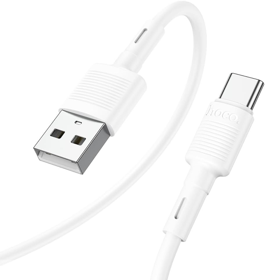 Cablu date si Incarcare Hoco X83, USB to Type-C (USB-C), 1 metru, 60W/3A, alb 2