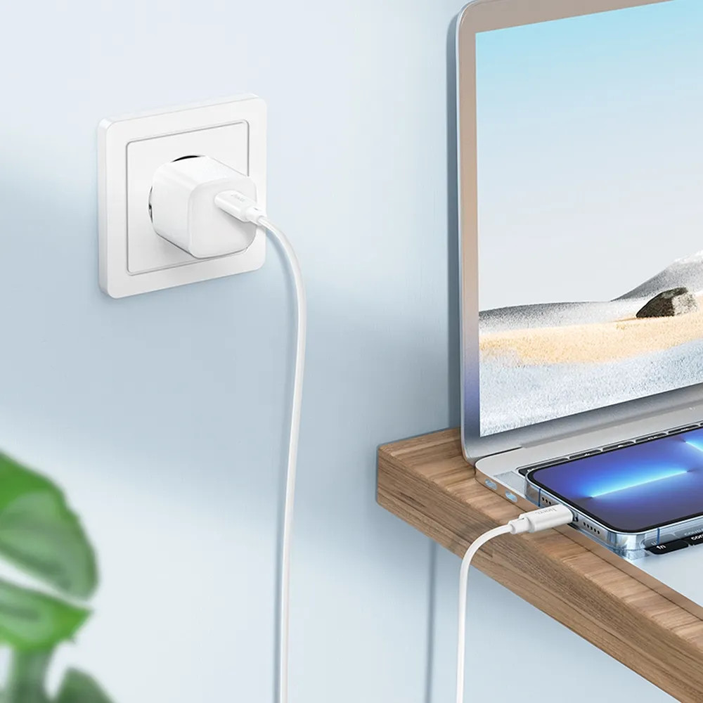 Cablu de date si incarcare Hoco X88, Type-C (USB-C) to Lightning, PD20W/2.4A, 1 metru, alb 3