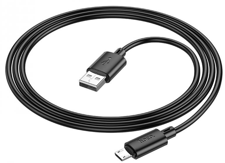 Cablu de date si incarcare MicroUSB Hoco X88, 18W/2.4A, 1 metru, negru 2