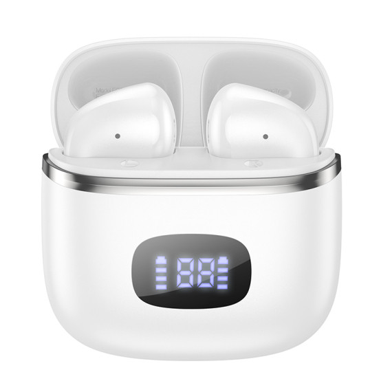 Casti Wireless Hoco EQ1 TWS, Bluetooth 5.3, LED Digital Display, albe 3