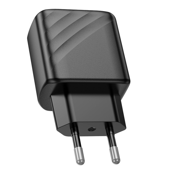 Incarcator casa Hoco CS21A, port USB Qualcomm 3.0 Quick Charge, 18W, negru 3