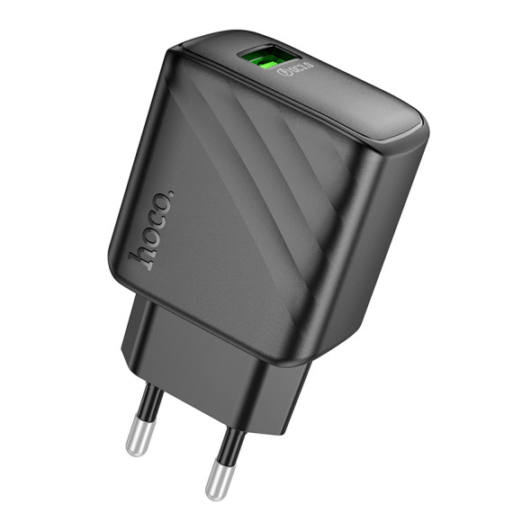 Incarcator casa Hoco CS21A, port USB Qualcomm 3.0 Quick Charge, 18W, negru 4