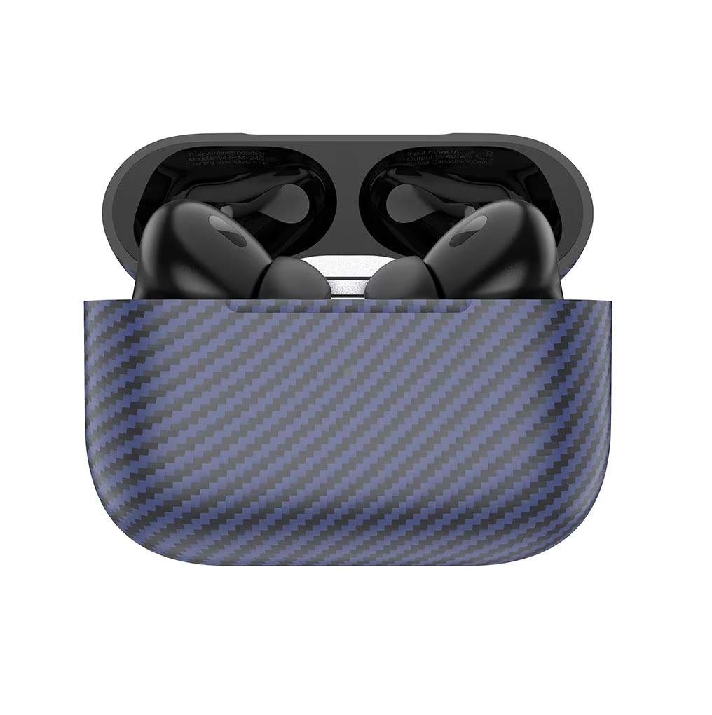 Casti Wireless Hoco EW47 Plus, Ear Buds, BT 5.3, In-Ear, 200h Stand-By Carbon Design, 350mAh, blue 2