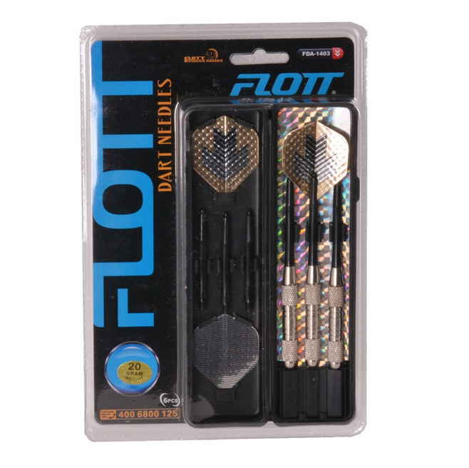 Set 3 sageti darts si 3 tije de rezerva FLOTT FDA1403, cutie inclusa 2