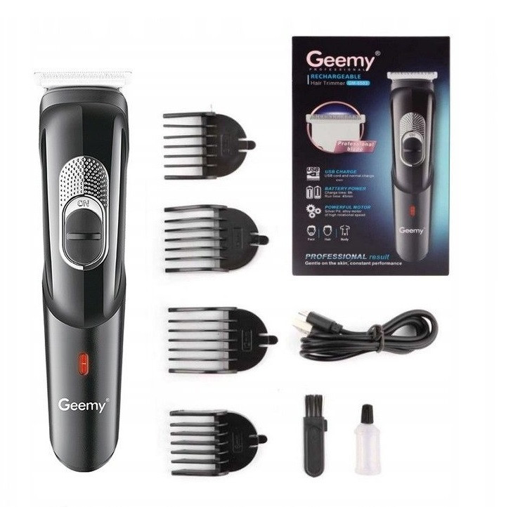 Aparat de tuns GEEMY GM-6583, acumulator, incarcare MicroUSB, negru 4