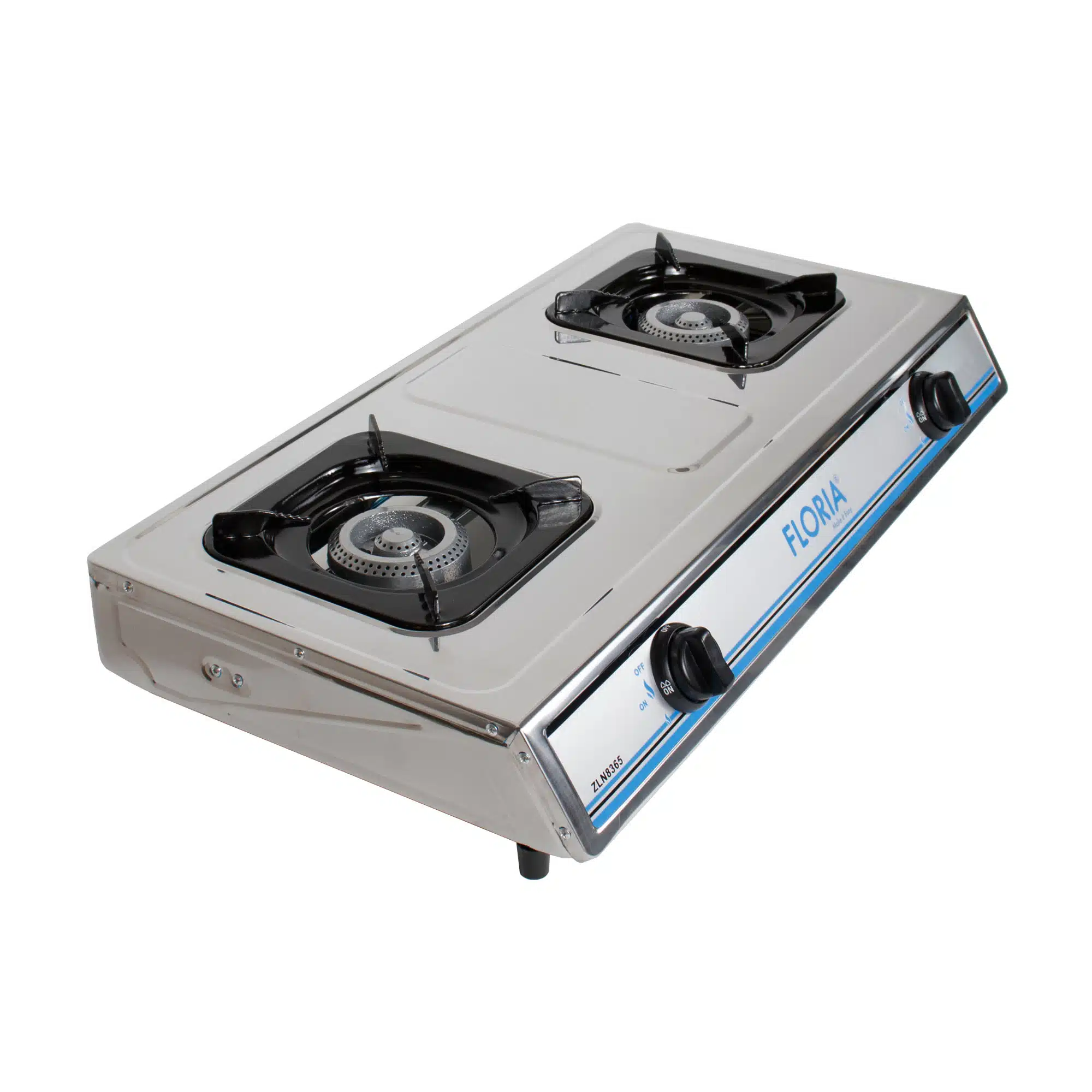 Aragaz din inox cu 2 ochiuri, alimentare la butelie