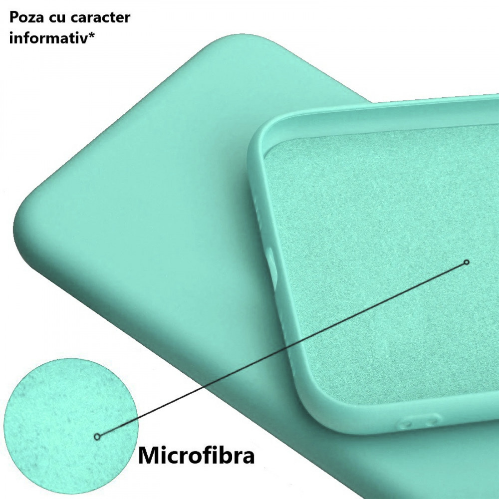 Husa Samsung Galaxy S22 Plus Luxury Silicone, catifea in interior, protectie camere, albastru deschis 2