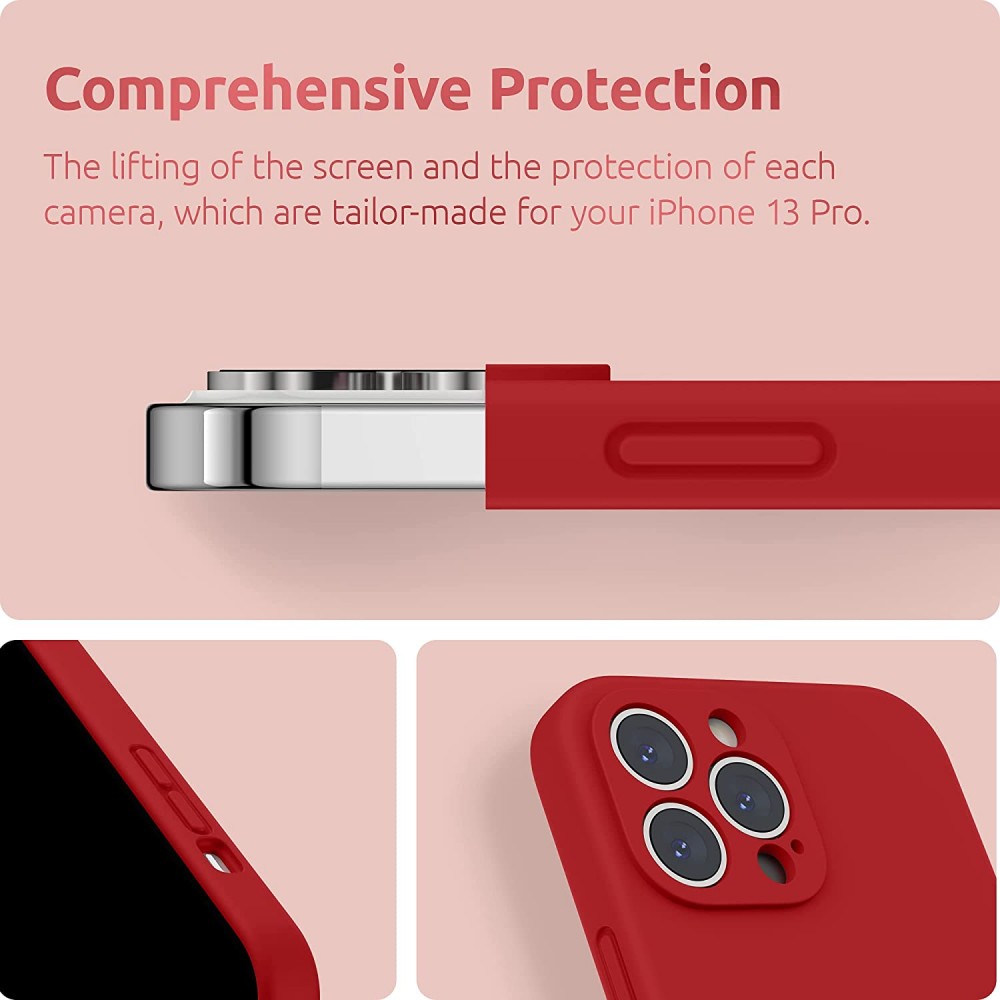 Husa Samaung Galaxy S25 FE Luxury Silicone, catifea in interior, protectie camere, rosu 3