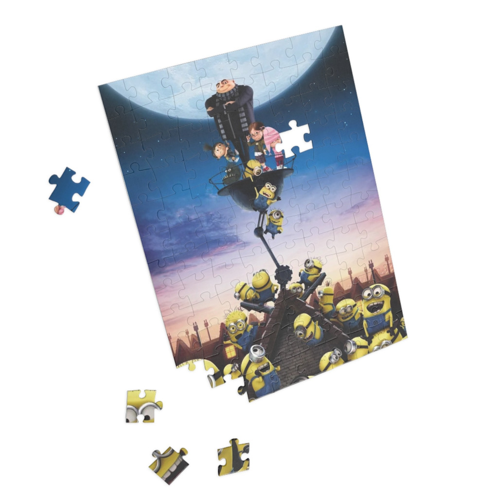 Puzzle 80 piese, 20 x 15 cm, personaje Minions, model 9 2