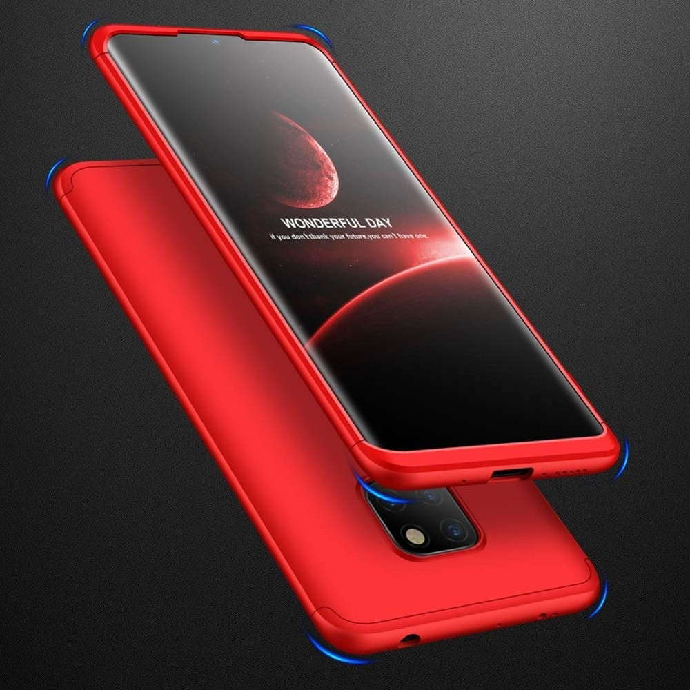 Husa Full cover GKK (fata + spate) pentru Huawei Mate 20, rosie 2