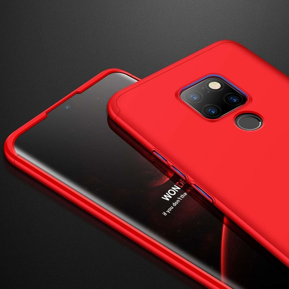 Husa Full cover GKK (fata + spate) pentru Huawei Mate 20, rosie 4