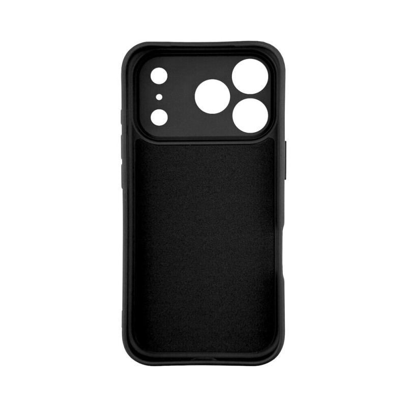 Husa Apple iPhone 17 Pro, Luxury Silicone, catifea in interior, protectie camere, neagra 3