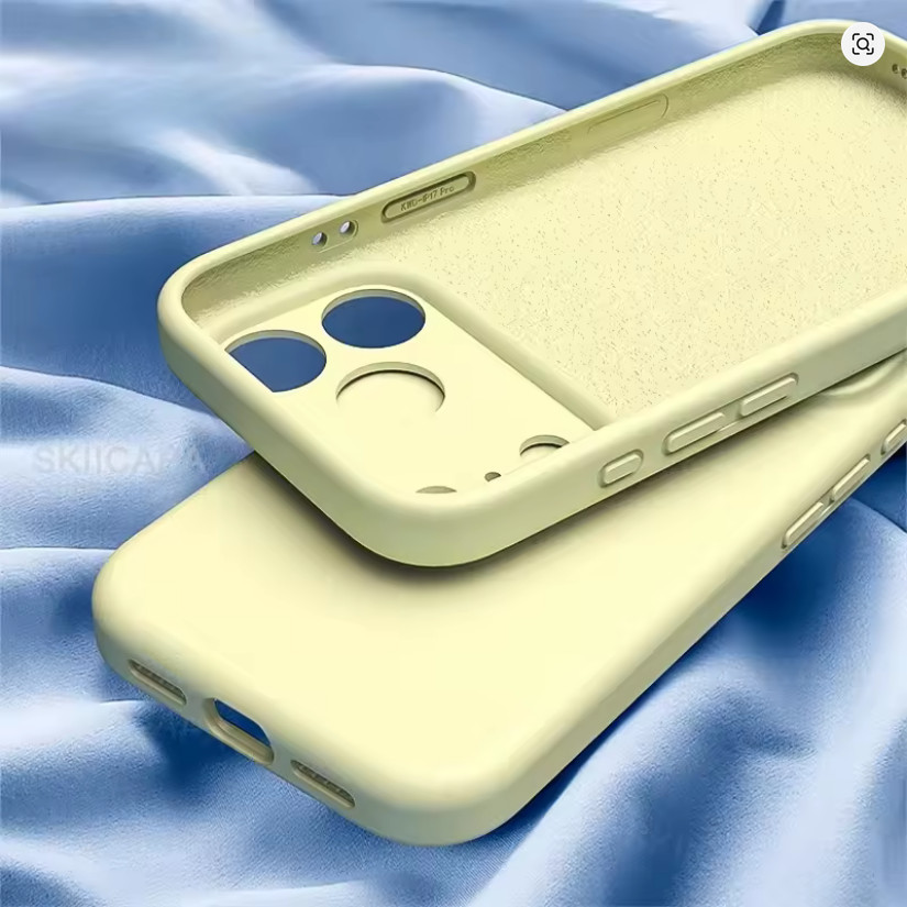 Husa Apple iPhone 17 Pro, Luxury Silicone, catifea in interior, protectie camere, neagra 4