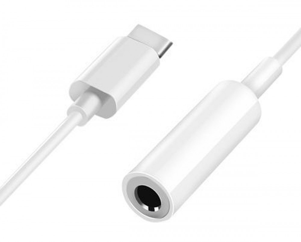 Cablu adaptor Type C to jack 3.5 mm, alb 2