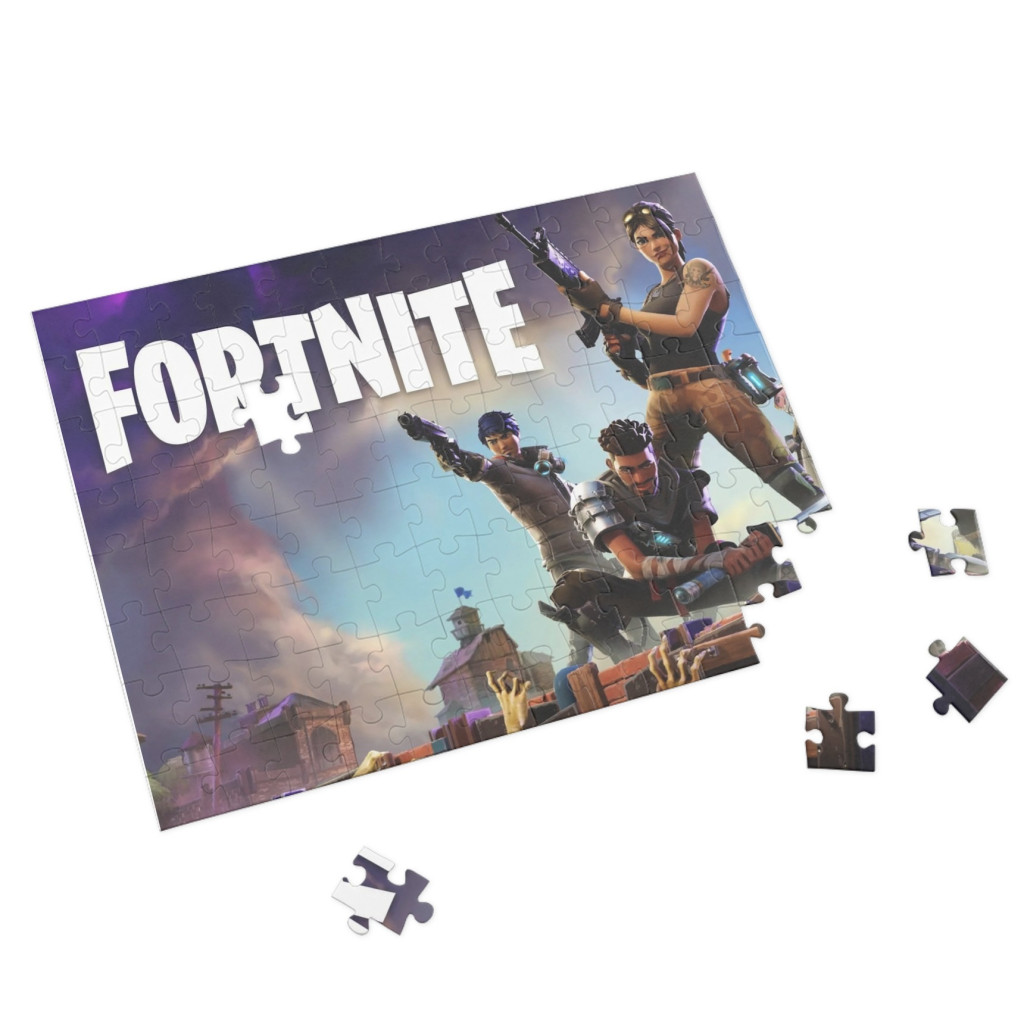 Puzzle 80 piese, 20 x 15 cm, personaje Fortnite, model 2 2
