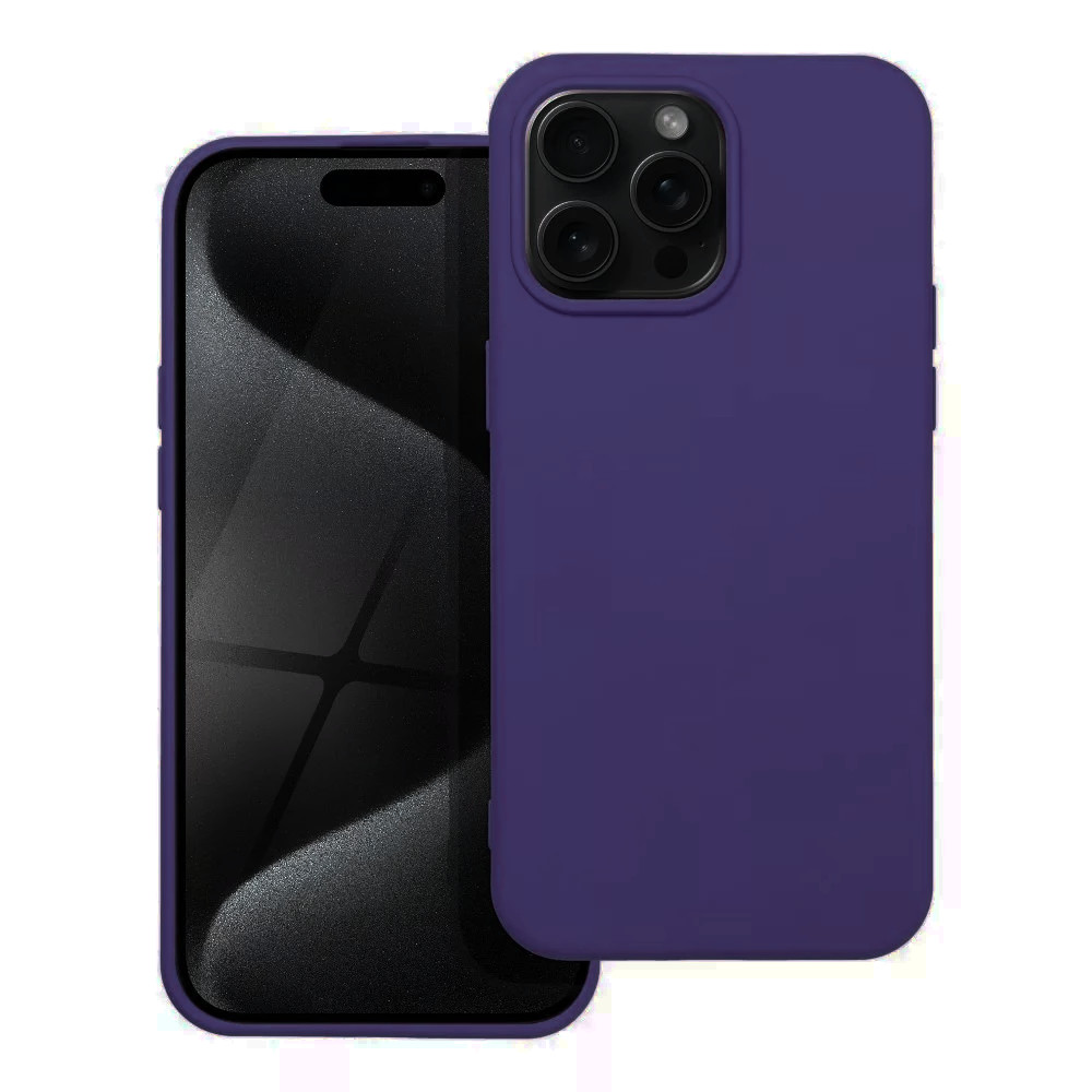 Husa Apple iPhone 16 Pro Max, Luxury Silicone, catifea in interior, indigo 2