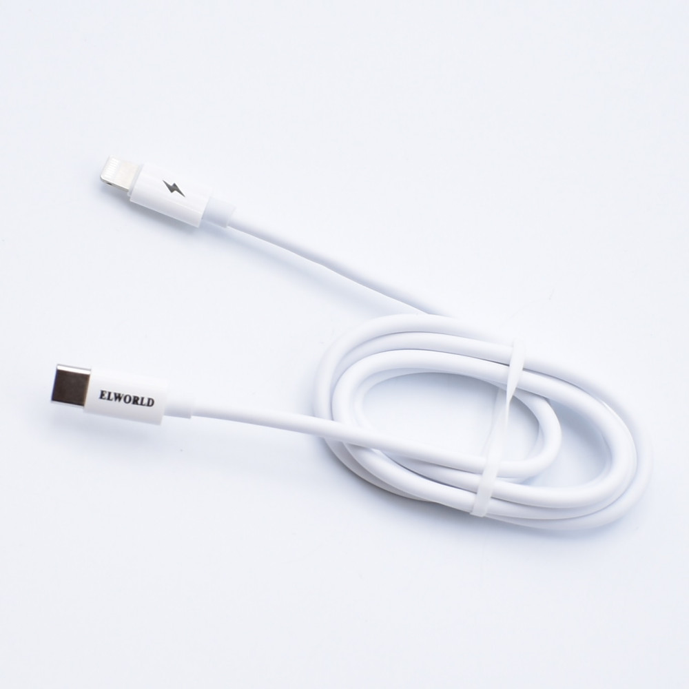Cablu de date si incarcare Type-C to Lightning JXL-233, 18W, alb 3