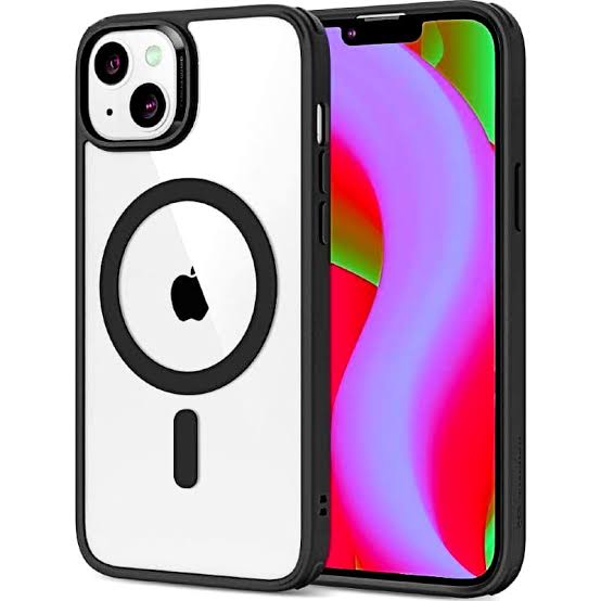 Husa Apple iPhone 13, Magsafe Electroplating TPU, protectie camera, margini argintii