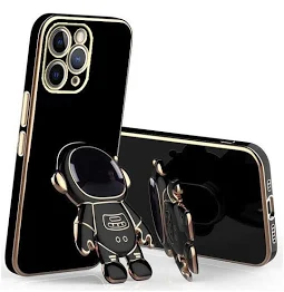 Husa Apple iPhone 15 Pro, Astronaut Case, protectie camera, functie stand expunere, neagra