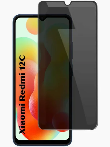 Folie de sticla Xiaomi Redmi 13C, Full Glue Privacy, margini negre