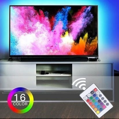 Banda LED RGB pentru TV, USB 5V, lungime 2 metri, telecomanda inclusa 4