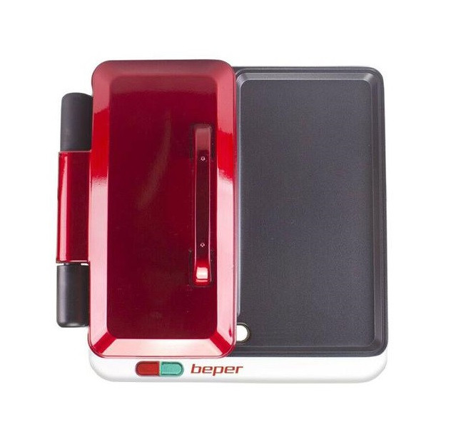 Gratar electric Beper P101CUD500, 1000W, multifunctional 4 in 1, alb 2
