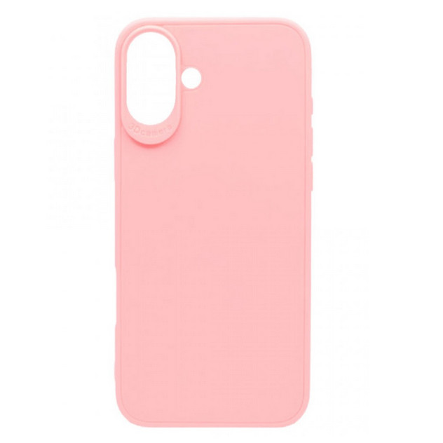 Husa protectie Apple iPhone 16 Plus, Matt TPU My Choice, silicon moale, roz pal 2