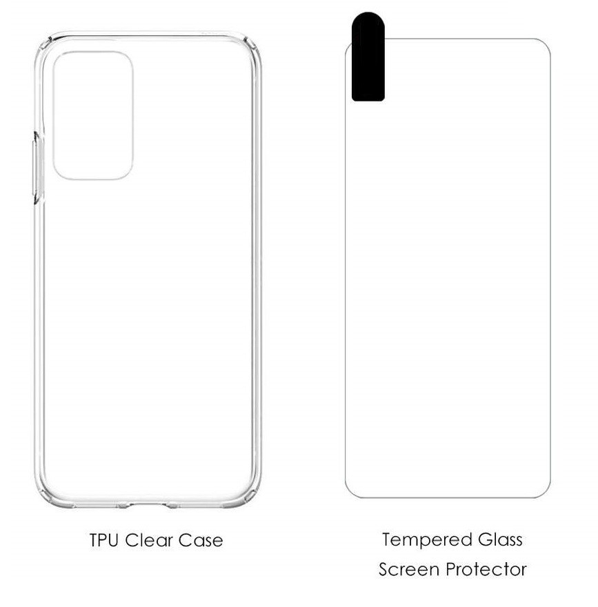 Set folie si husa Samsung Galaxy A72 4G/5G, sticla transparenta si TPU transparent 2 mm 2