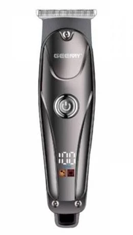 Aparat de tuns GEEMY GM6710, ecran LED, acumulator 600 mA, incarcare USB Type-C, argintiu