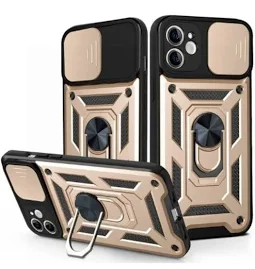 Husa Honor 200 Lite, Camshield Armor, inel sustinere, protectie camera, aurie