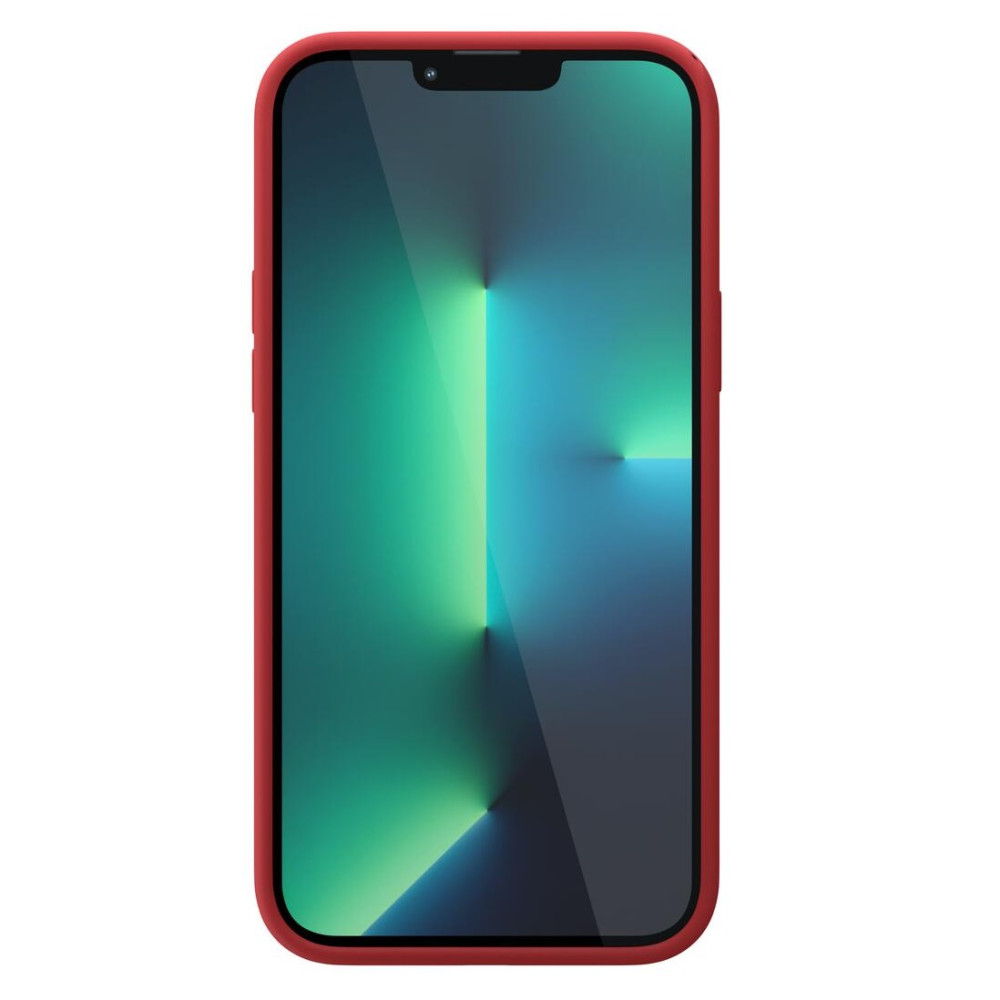 Husa Apple iPhone 13, Luxury Silicone, catifea in interior, rosu burgundy 3
