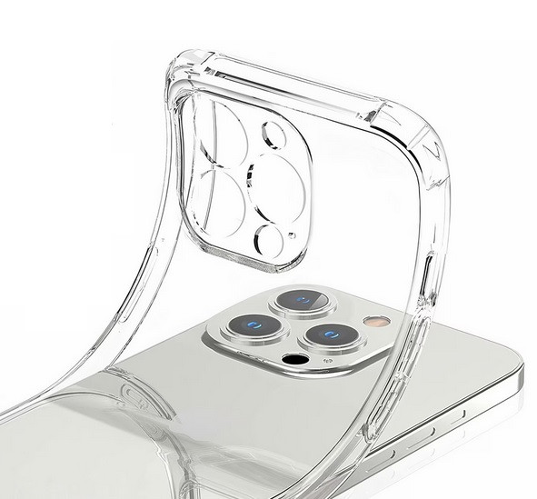 Husa Apple iPhone 12 Pro, TPU transparent, intarituri in colturi, grosime 1,5 mm 2