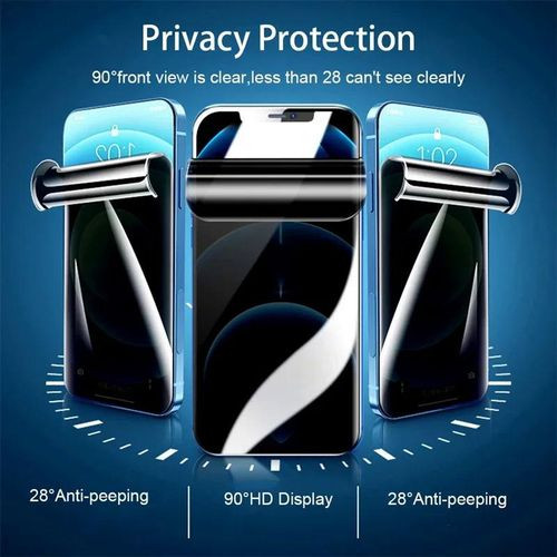 Folie Privacy TPU iPhone 17 Pro Max, Hydrogel, anti-spion, mata, ultra subtire, regenerabila 2