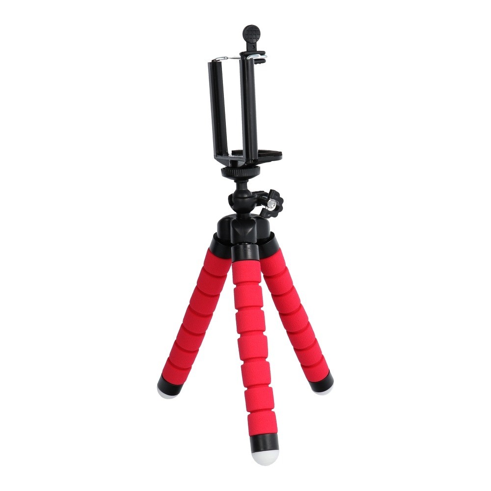 Mini trepied universal pentru telefoane si camere foto, rosu 4