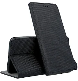 Husa Apple iPhone 14 Plus, Smart Magnet Case, inchidere magnetica, neagra
