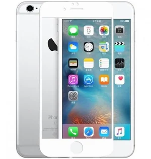 Folie de sticla Apple iPhone 6 Plus / 6S Plus, 5D Full Glue, margini albe