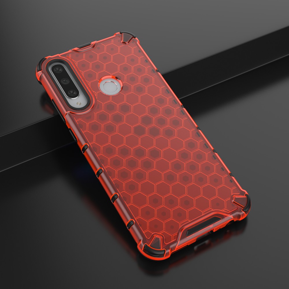 Husa Honeycomb pentru Huawei Y6P, rosie 2