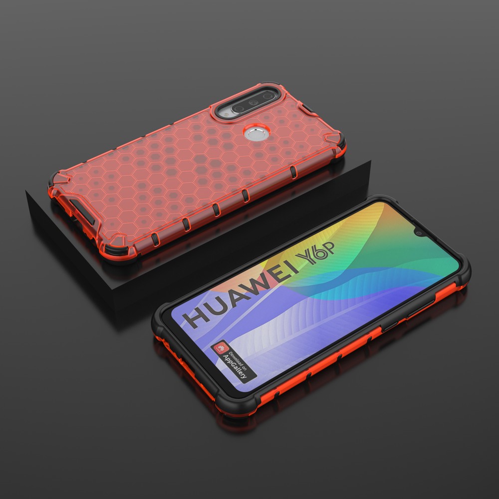 Husa Honeycomb pentru Huawei Y6P, rosie 3