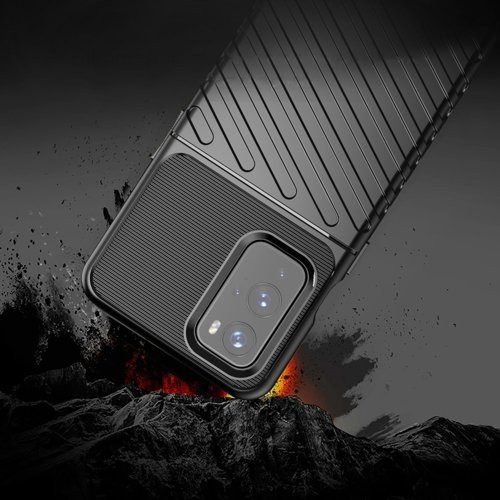 Husa pentru OnePlus 9, Thunder Case Flexible Tough Rugged, Negru 4