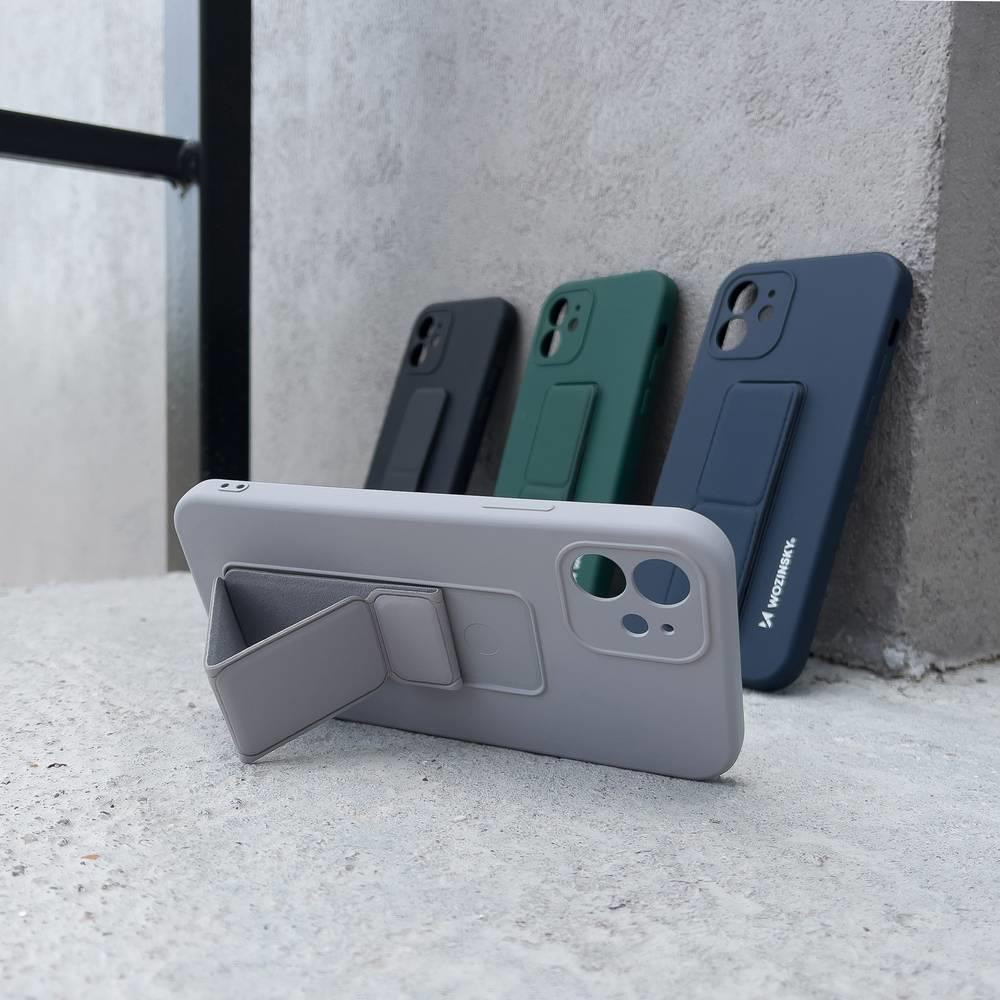 Husa protectie Wozinsky Kickstand pentru Apple iPhone 12 Pro, galbena 4