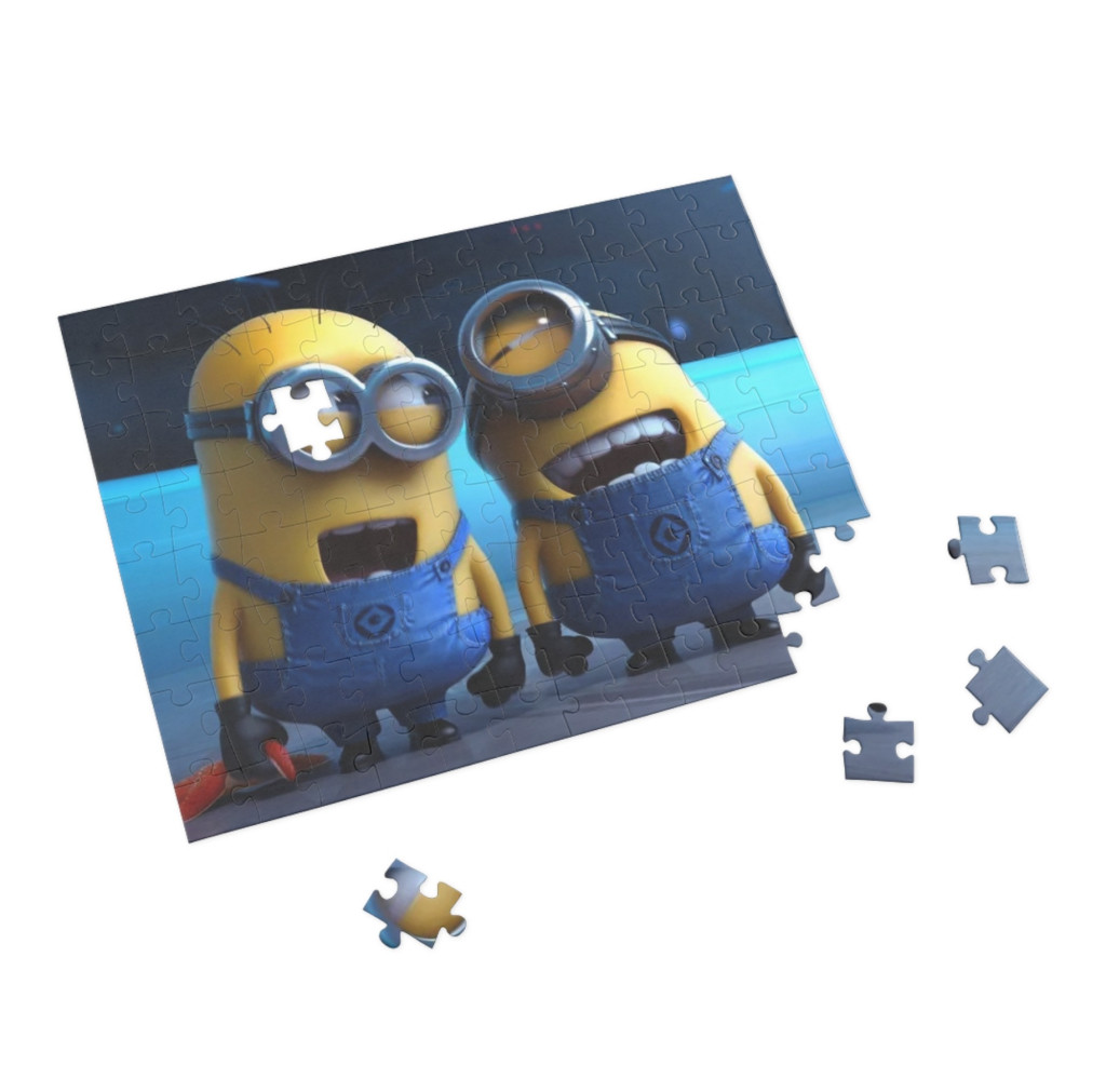 Puzzle 80 piese, 20 x 15 cm, personaje Minions, model 6 2