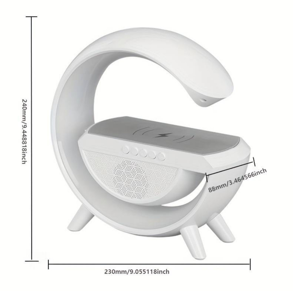 Boxa Bluetooth BT-2301 (LED RGB, AUX, USB, FM, microSD), incarcare wireless 2
