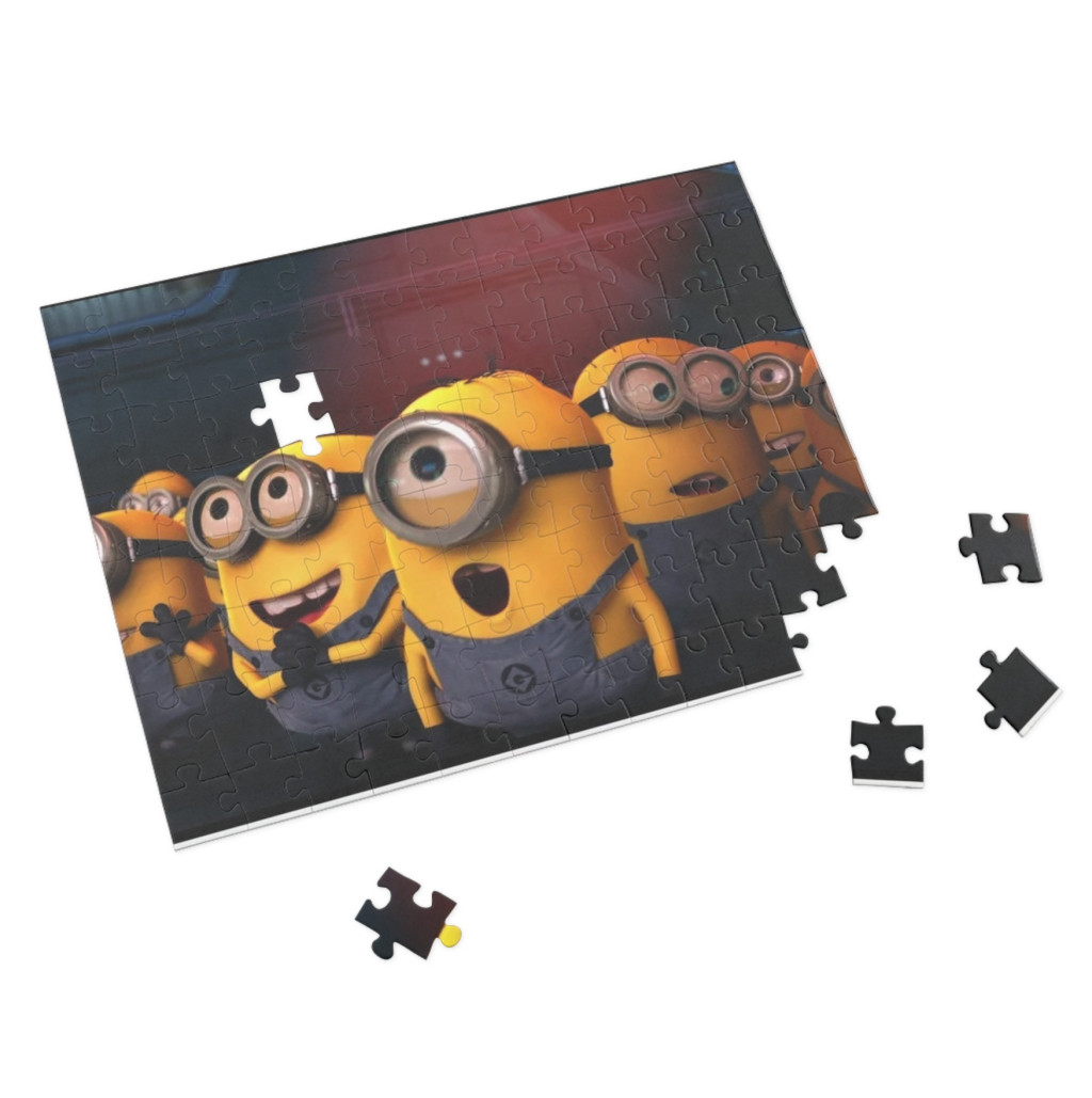 Puzzle 80 piese, 20 x 15 cm, personaje Minions, model 7 2