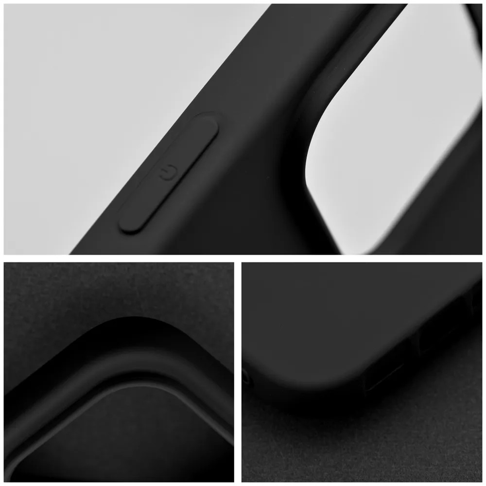 Husa Apple iPhone 16 Pro, Luxury Silicone, catifea in interior, neagra 5