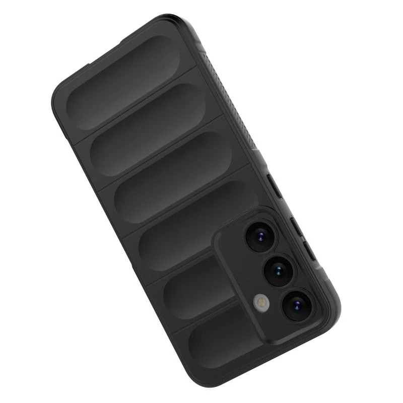 Husa Samsung Galaxy A15, Wave Silicone, protectie camera, catifea in interior, smoke gray 2
