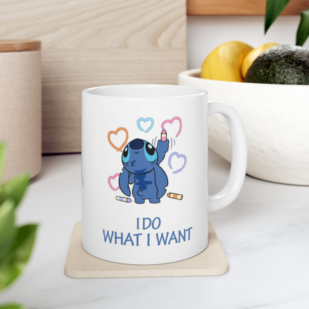 Cana ceramica personalizata, design I do what i want, 330 ml, alba 2