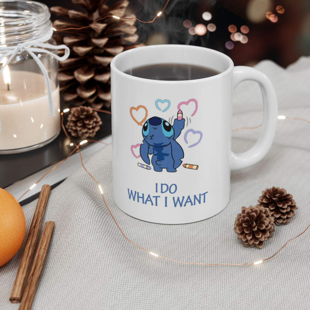 Cana ceramica personalizata, design I do what i want, 330 ml, alba 4