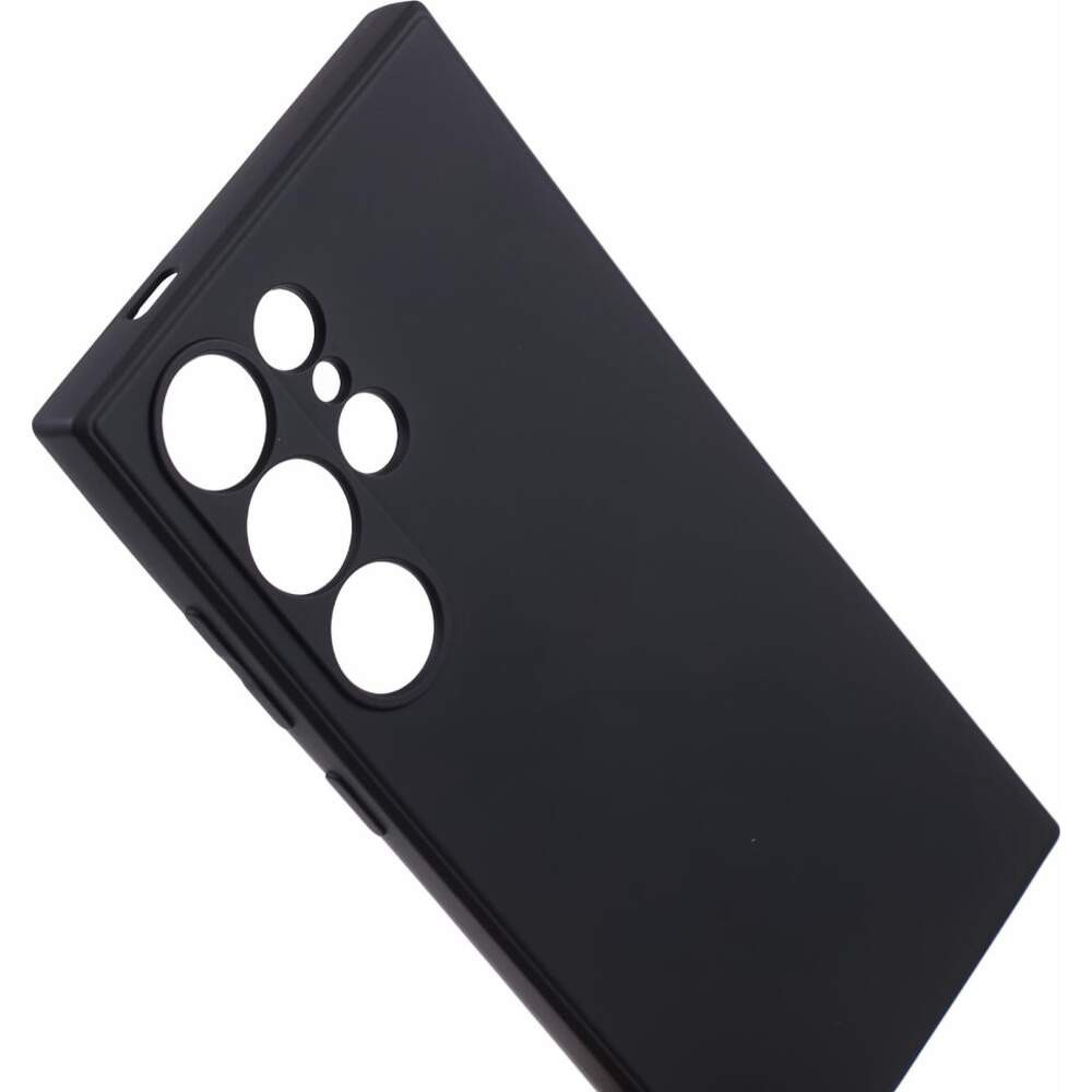 Husa Samsung Galaxy S24 Ultra, Luxury Silicone, catifea in interior, protectie camere, neagra 2