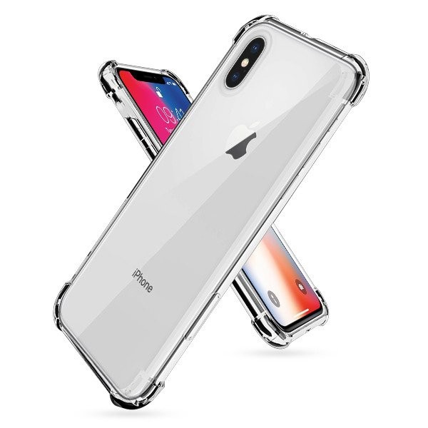 Husa Apple iPhone X/XS, TPU transparent, intarituri in colturi, grosime 1,5 mm 2